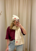 hart-set-sjaal-muts-crême-sweet-like-you-lookfoto-vooraanzicht-1
