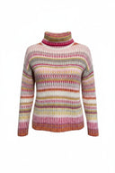 Inaya Knitted Striped Turtleneck Jumper | Sweet Like You
