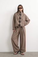Cordelia Geklede Bandplooi Pantalon Broek | Sweet Like You
