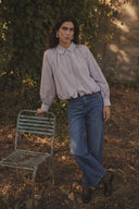 Emilia Gestreepte Cropped Hemd Blouse | Sweet Like You
