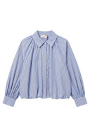 Emilia Gestreepte Cropped Hemd Blouse | Sweet Like You