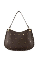 casey-leren-schoudertas-studs-dark-brown-sweet-like-you-productfoto-vooraanzicht-1