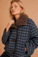 Aurelio Geruite Quilted Short Teddy Jacket | Adoré Paris