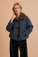 Aurelio Geruite Quilted Short Teddy Jacket | Adoré Paris