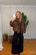 Aurelio Padded Short Teddy Jacket | Adoré Paris