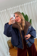 Aurelio Padded Short Teddy Jacket | Adoré Paris