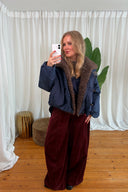 Aurelio Padded Short Teddy Jacket | Adoré Paris