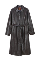 angie-nepleren-trenchcoat-jas-chocolat-halflang-adoré-paris-productfoto-vooraanzicht