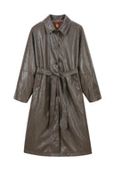 angie-nepleren-trenchcoat-jas-khaki-halflang-adoré-paris-productfoto-vooraanzicht