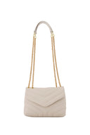 Celine Leather Chevron Shoulder Bag 