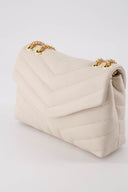 Celine Leather Chevron Shoulder Bag 