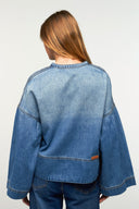 Donatelo Denim Jeans Blouse | Adoré Paris