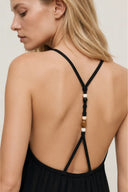 Lutecia Maxi V-Hals Jurk | Adoré Paris