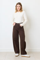Evelyn Wide Barrel Balloon Denim Jeans | Sweet Like You