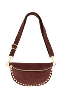 Debby Suede Studs Waist Bag | Sweet Like You