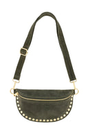 Debby Suede Studs Waist Bag | Sweet Like You