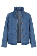 Chloe Ruffle Denim Jeans Jacket | Sweet Like You
