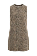 Leonie Mini Leopard Denim Jeans Dress | Sweet Like You