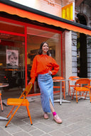 goal-salmon-suede-sneakers-coolway-modelfoto-vooraanzicht-1