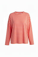 maxine-gestreepte-tshirt-coral-sweet-like-you-productfoto-vooraanzicht-1