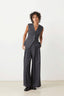 julio-geklede-strass-broek-grey-suncoo-paris-model-vooraanzicht-1