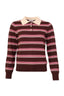 prego-strepen-polo-top-bordeaux-suncoo-pris-productfoto-vooraanzicht-1