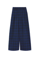 july-wijde-geruite-pantalon-broek-blue-nights-donkerblauw-suncoo-paris-productfoto-vooraanzicht-1
