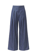julio-pantalon-geklede-wijde-broek-raw-blue-blauw-suncoo-paris-productfoto-vooraanzicht-1
