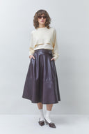 fleur-nepleren-midi-rok-prune-bordeaux-suncoo-paris-modelfoto-vooraanzicht-1