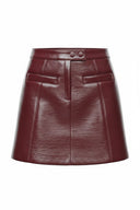 fire-nepleren-mini-rok-suncoo-paris-prune-bordeaux-productfoto-vooraanzicht-1
