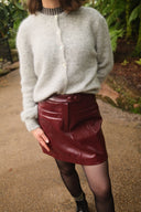 fire-nepleren-mini-rok-suncoo-paris-prune-bordeaux-lookfoto-vooraanzicht-3