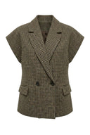 drift-mouwloze-geruite-blazer-khaki-groen-suncoo-paris-productfoto-vooraanzicht-1