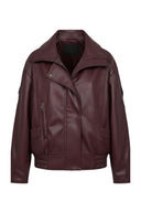 early-nepleren-biker-jas-prune-bordeaux-suncoo-paris-productfoto-vooraanzicht-1