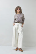 rim-gekleden-pantalon-broek-creme-suncoo-paris-modelfoto-vooraanzicht-1