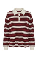 prego-gestreepte-polo-trui-kanten-kraag-bourgogne-rood-suncoo-paris-productfoto-vooraanzicht-1