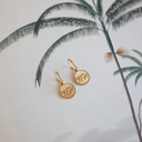 Leopard Coin Earrings