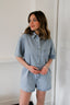 Janne Denim Jeans Playsuit