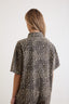 Janne Leopard Denim Jeans Playsuit