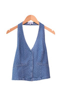 Liv Polka Dot Stippen Mouwloos Gilet Vest