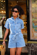 Colombe Denim Jeans Playsuit  | Sweet Like You