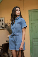 Colombe Denim Jeans Playsuit  | Sweet Like You