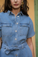 Colombe Denim Jeans Playsuit  | Sweet Like You
