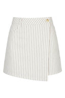 Jadene Gestreepte Denim Jeans Broekrok Short  | Sweet Like You