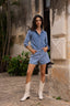 Papillon Denim Jeans Bow Shorts