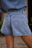 Papillon Denim Jeans Strik Short