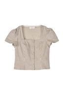 timeo-gestreepte-top-taupe-sweet-like-you-productfoto-vooraanzicht-1