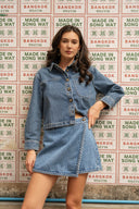 Stella Gevlochten Denim Jeans Broekrok Short | Sweet Like You