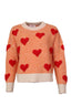 Tammy Striped Heart Sweater