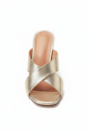 Silvia Metallic Sandalen met Hak