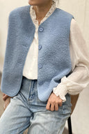 Justine Teddy Sleeveless Vest